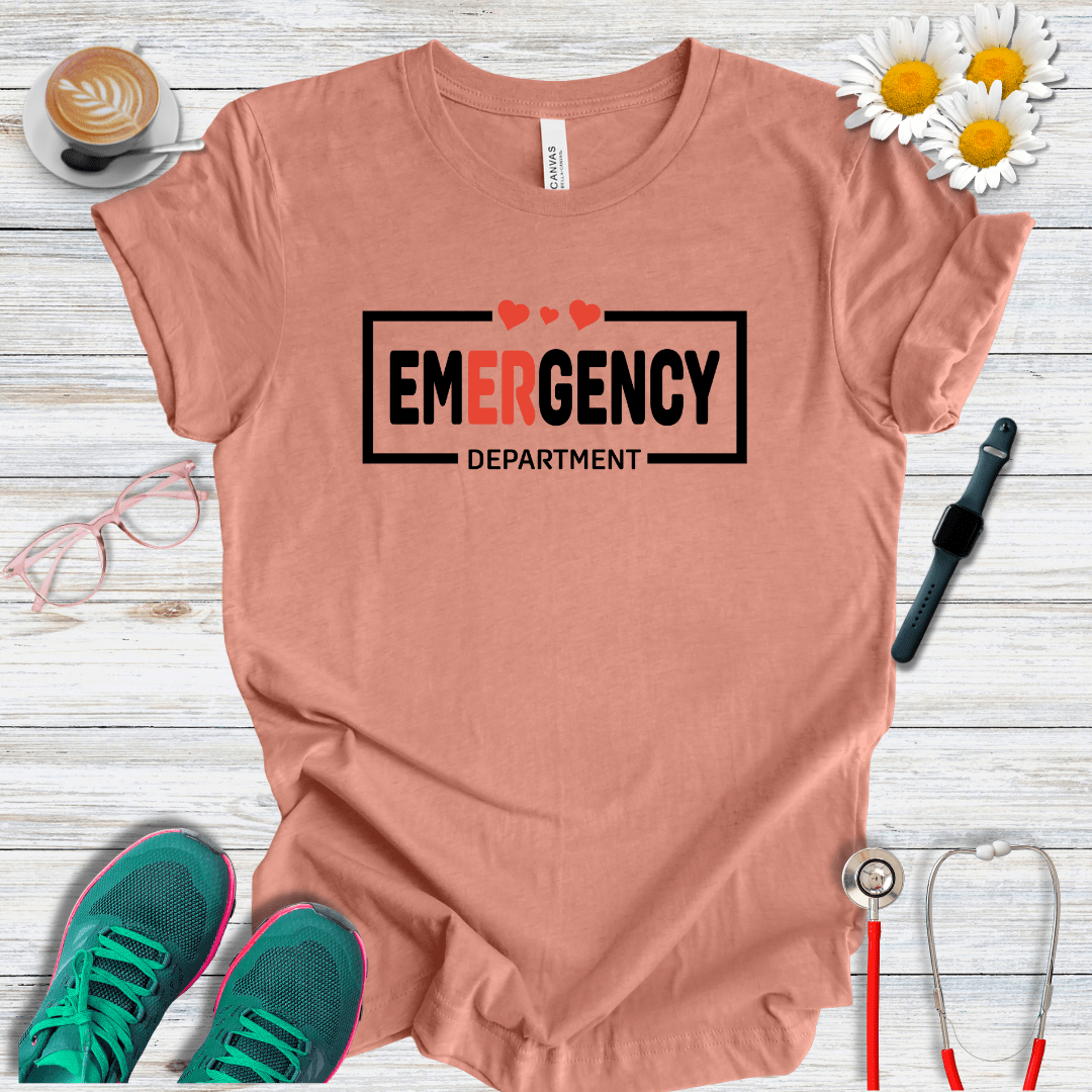 Emergency Department + Hearts  T-Shirt