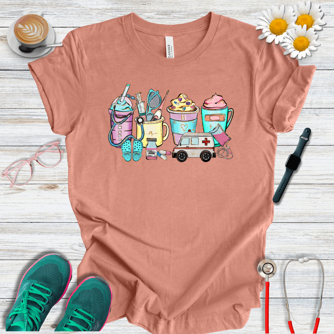 Icons Colorful Style T-Shirt