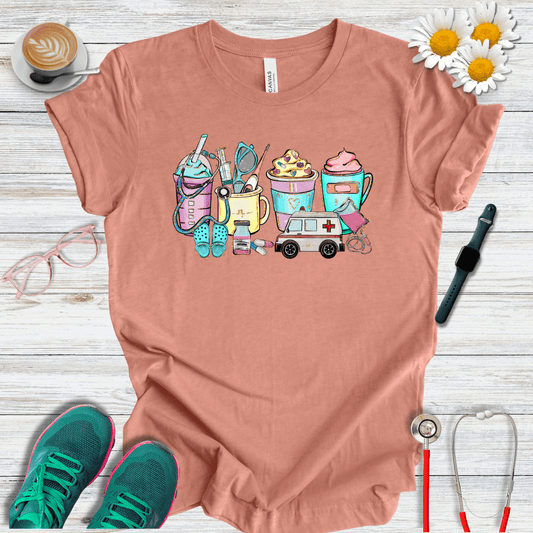 Icons Colorful Style T-Shirt