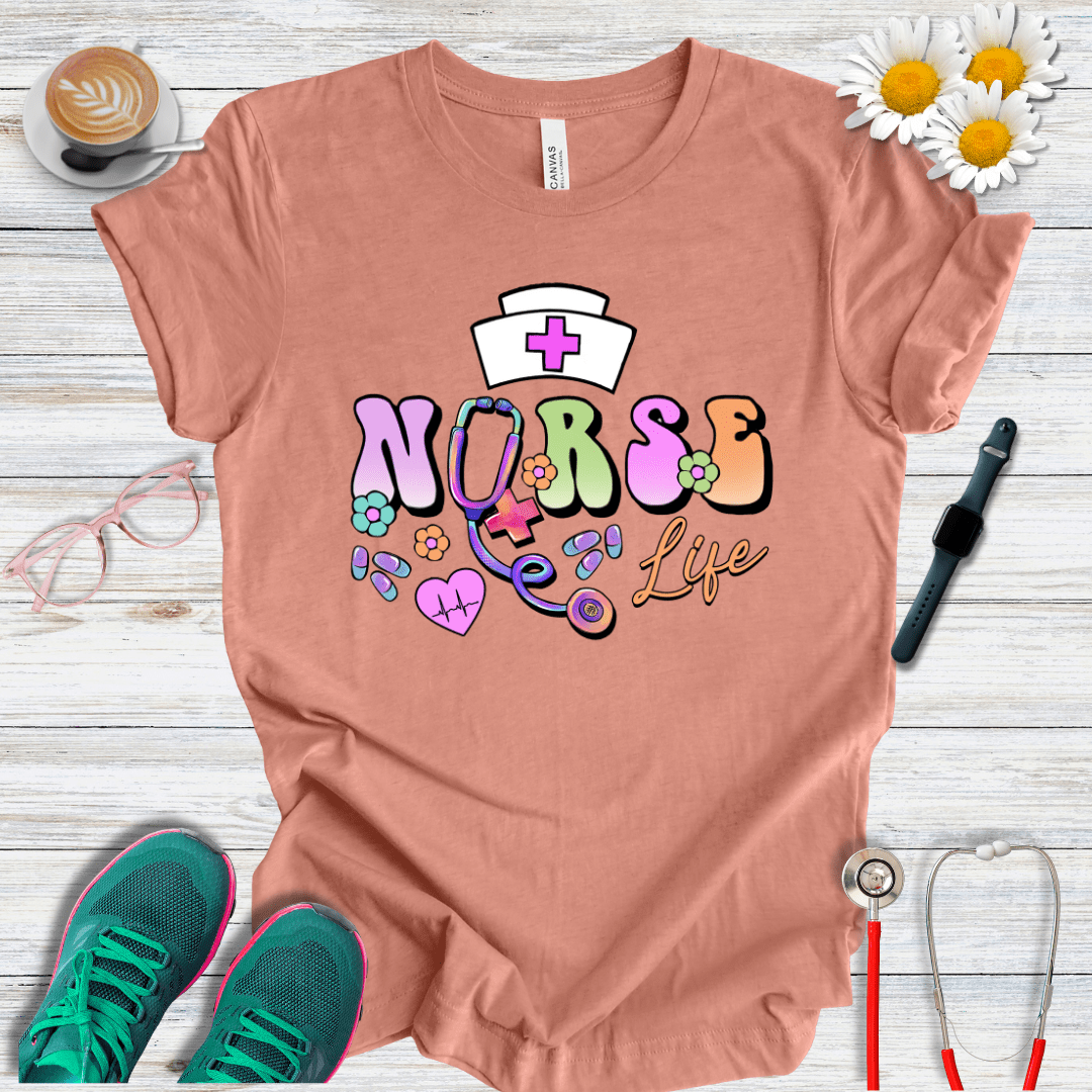Nurse Life, Psychedelic Style T-Shirt
