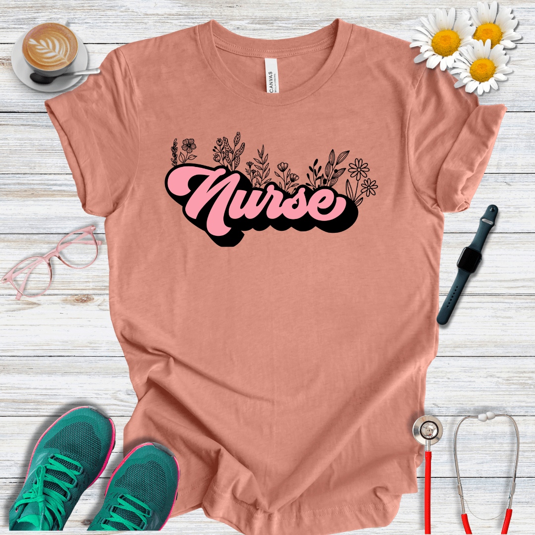 Nurse + Flowers T-Shirt