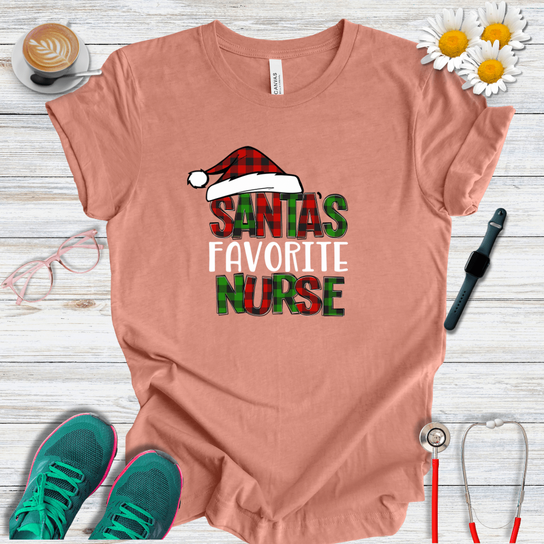 Santa's Favorite Nurse T-Shirt