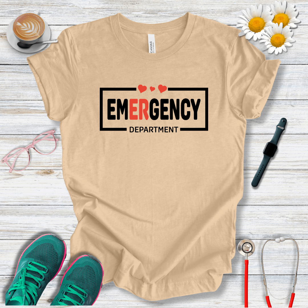Emergency Department + Hearts  T-Shirt