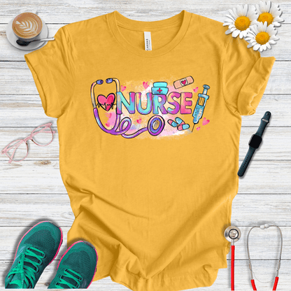 Nurse Retro Colors T-Shirt