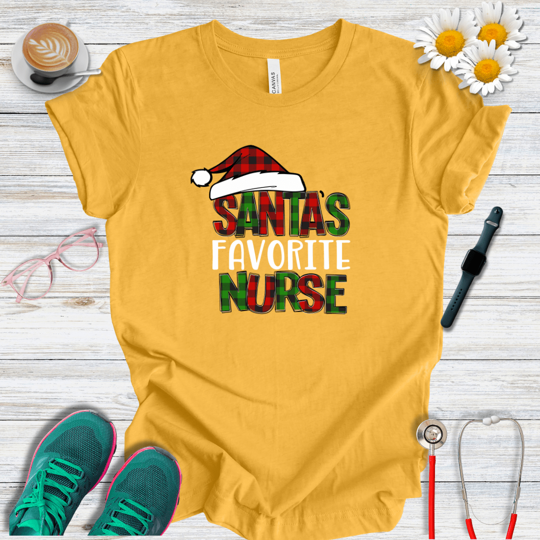 Santa's Favorite Nurse T-Shirt