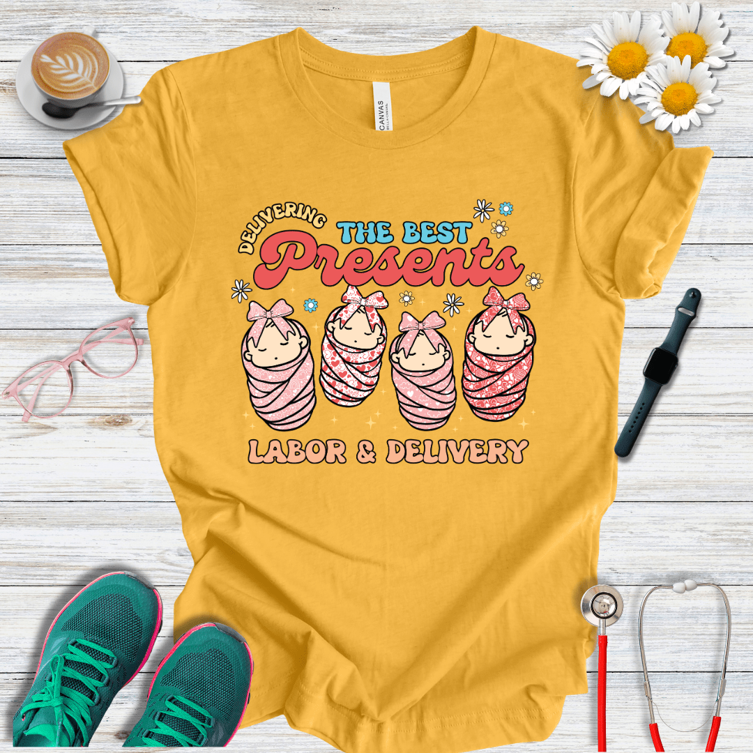 Delivering The Best Presents - Labor and Delivery T-Shirt