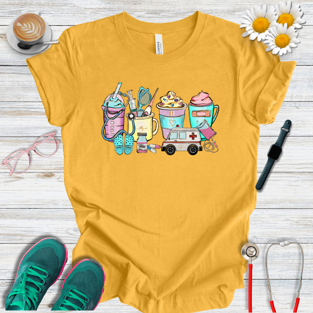 Icons Colorful Style T-Shirt