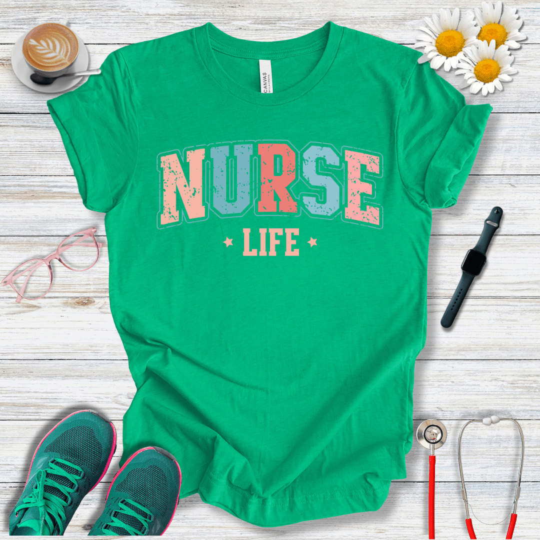 Nurse Life College Style T-Shirt