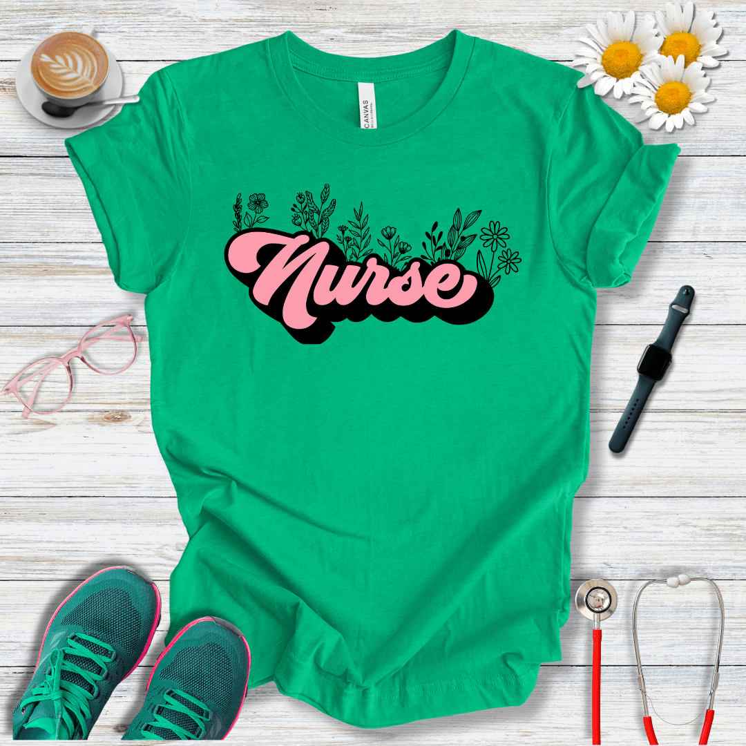 Nurse + Flowers T-Shirt