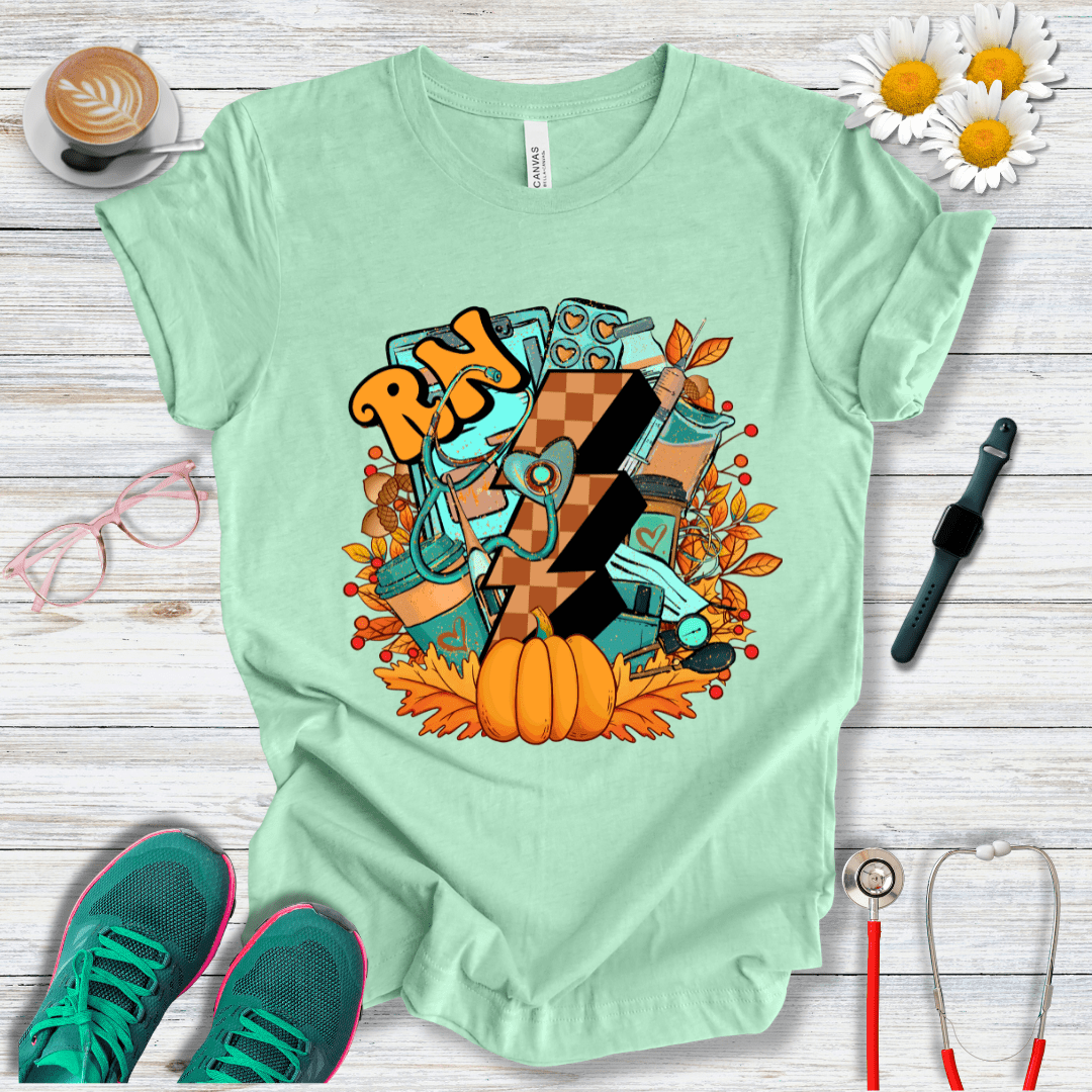 Fall Season Nurse  T-Shirt