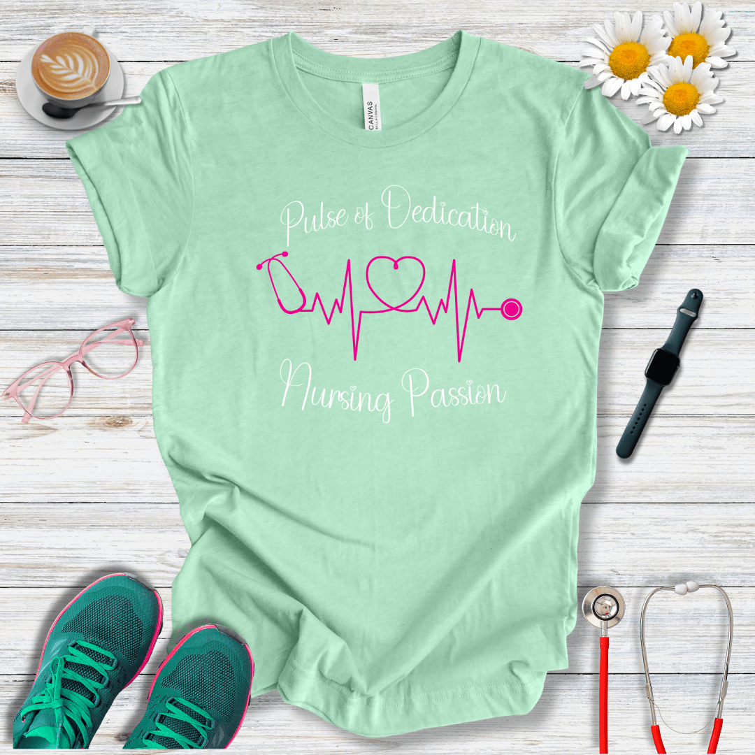 Pulse of Dedication: Nurse Passion  T-Shirt