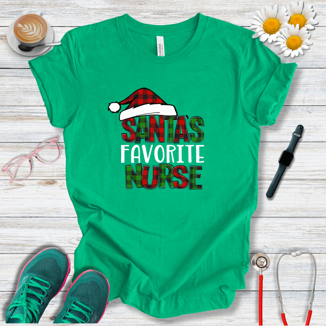 Santa's Favorite Nurse T-Shirt