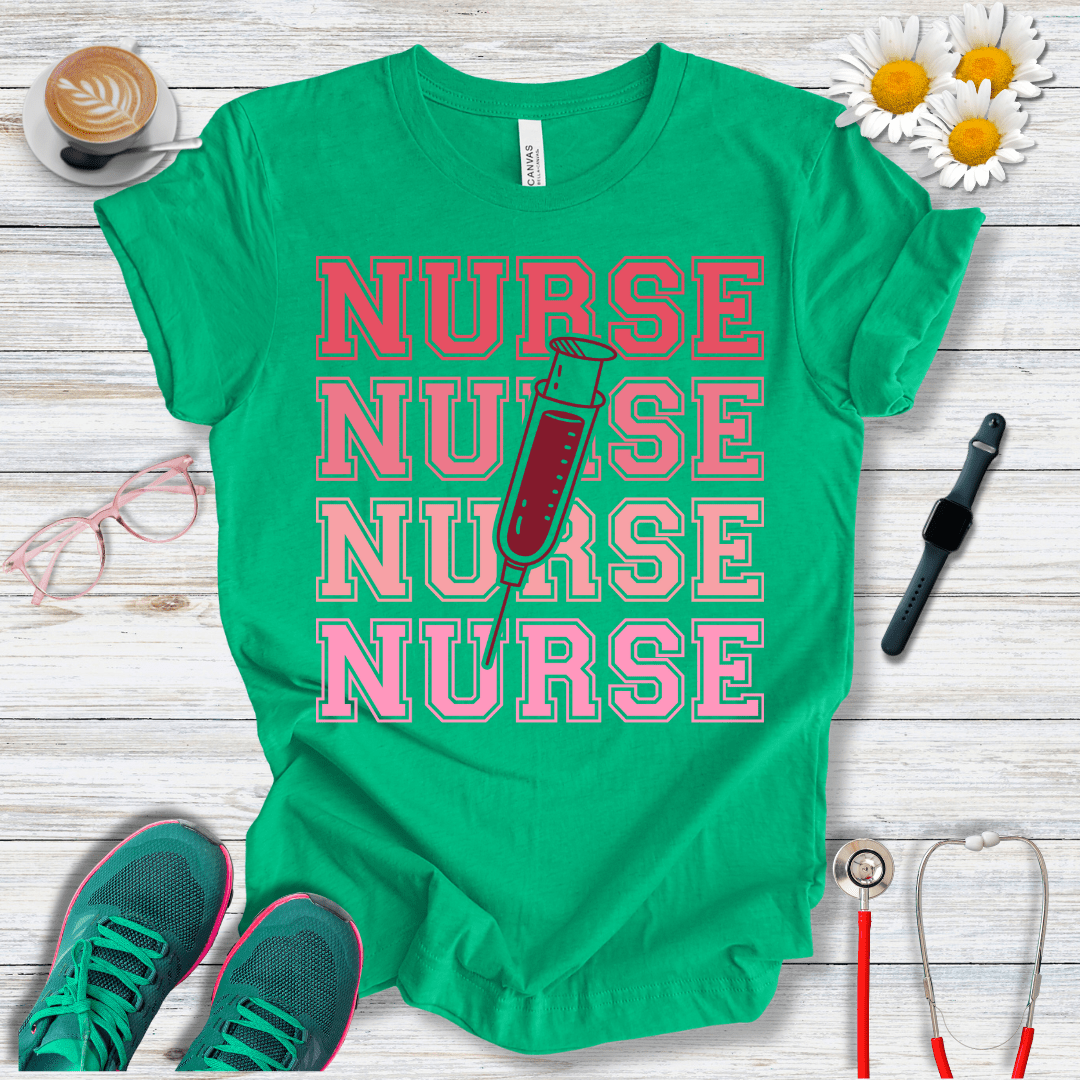 Nurse x4, College Style T-Shirt