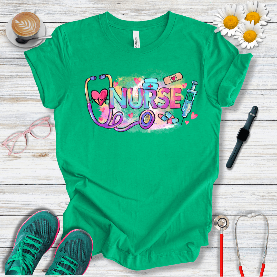 Nurse Retro Colors T-Shirt