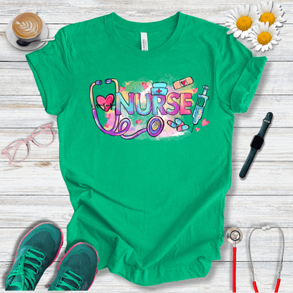 Nurse Retro Colors T-Shirt
