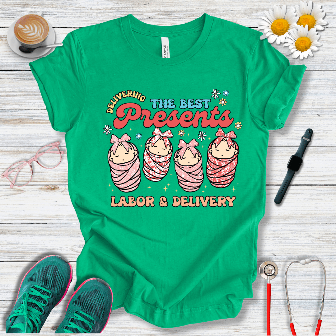 Delivering The Best Presents - Labor and Delivery T-Shirt
