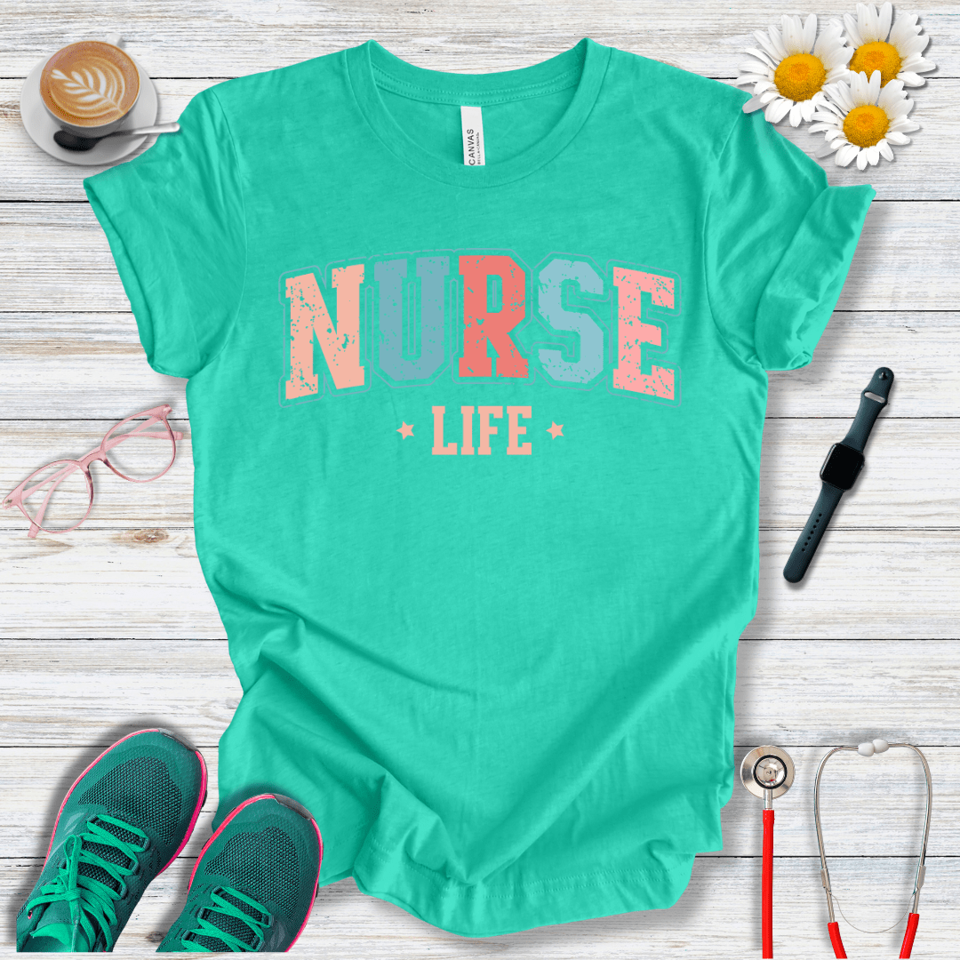 Nurse Life College Style T-Shirt