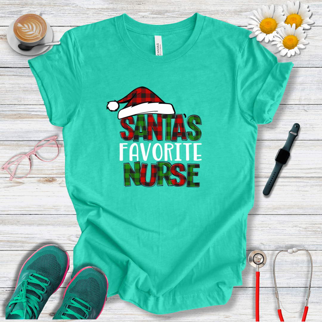 Santa's Favorite Nurse T-Shirt