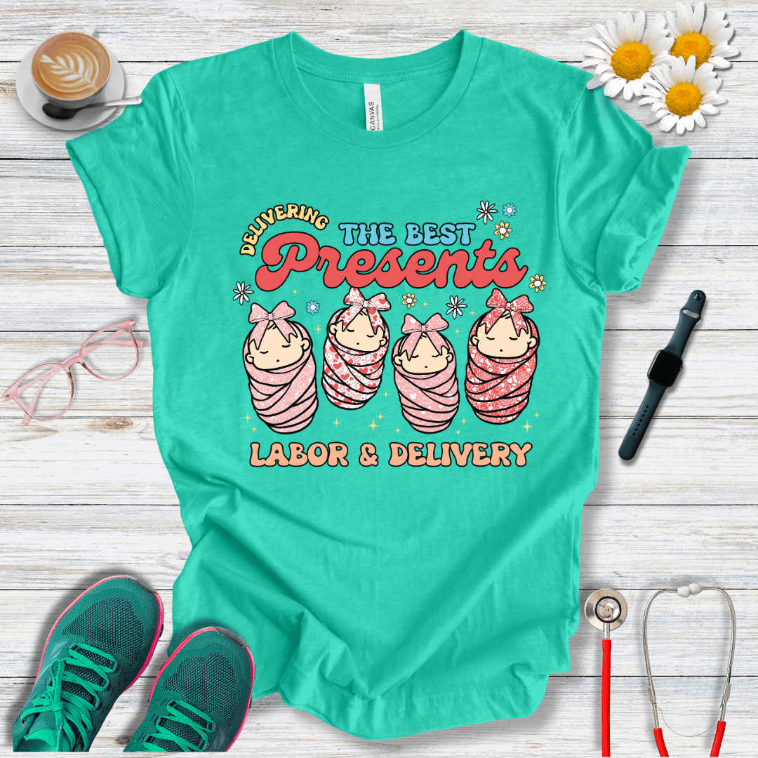 Delivering The Best Presents - Labor and Delivery T-Shirt