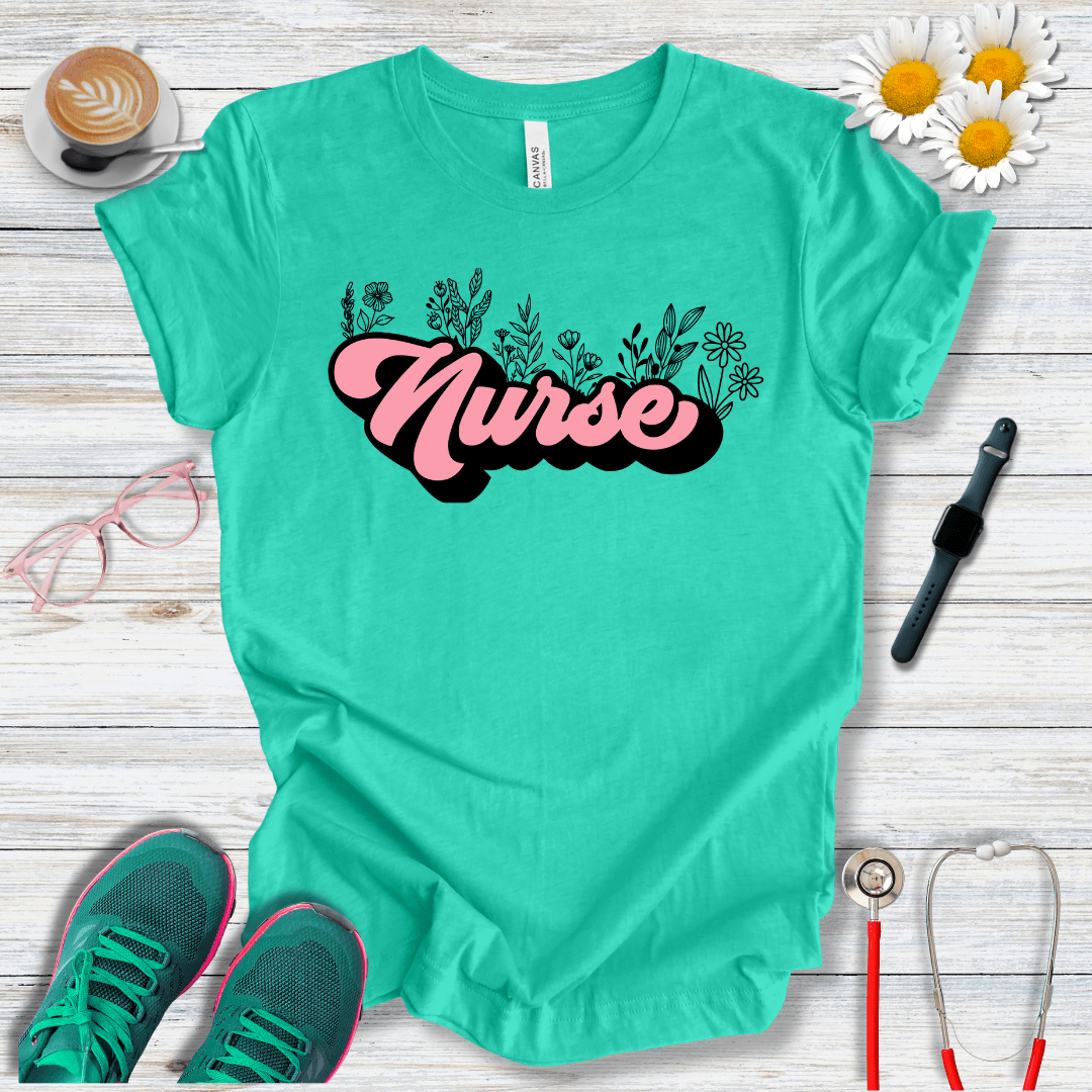 Nurse + Flowers T-Shirt