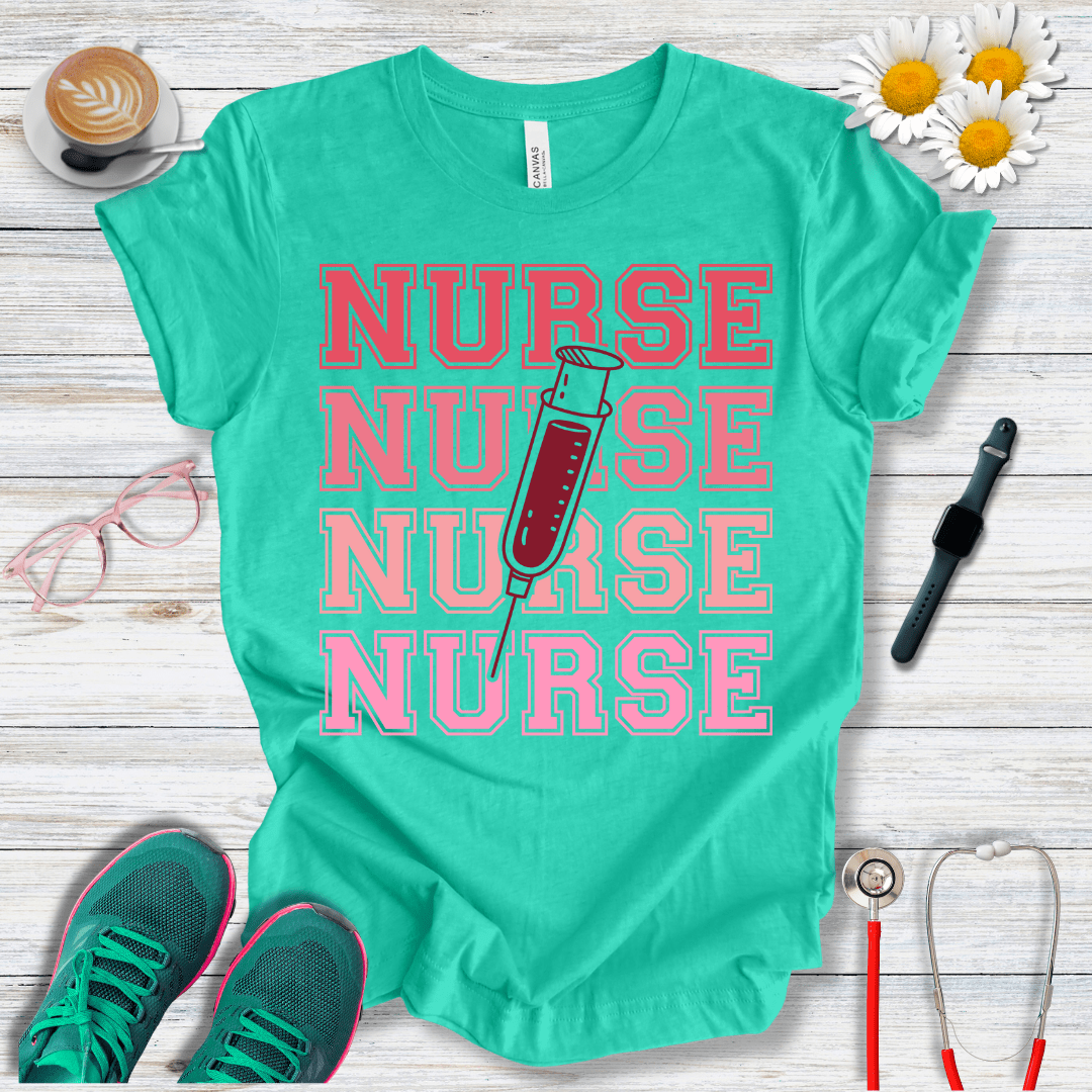 Nurse x4, College Style T-Shirt