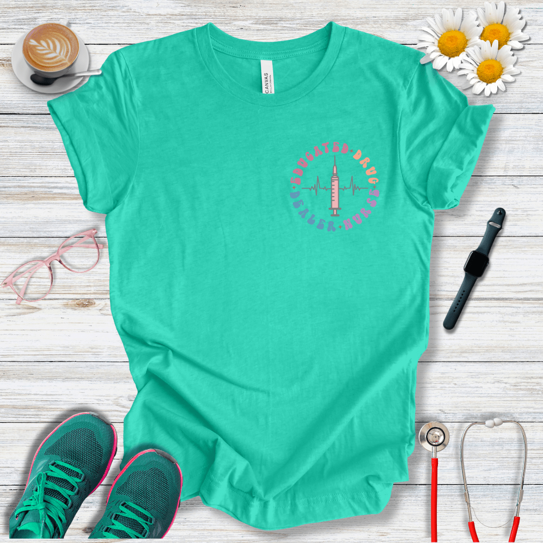 Educated Drug Dealer Pocket Style T-Shirt