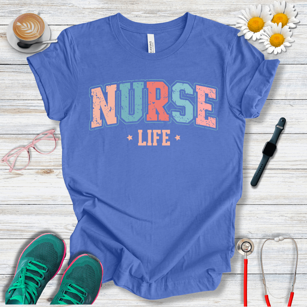 Nurse Life College Style T-Shirt