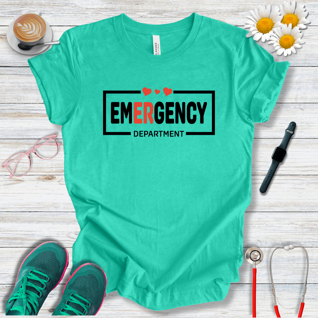 Emergency Department + Hearts  T-Shirt