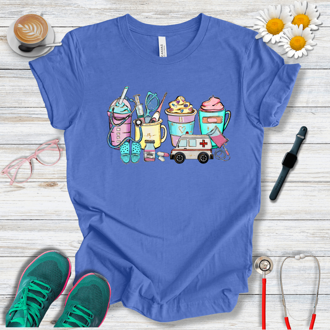 Icons Colorful Style T-Shirt