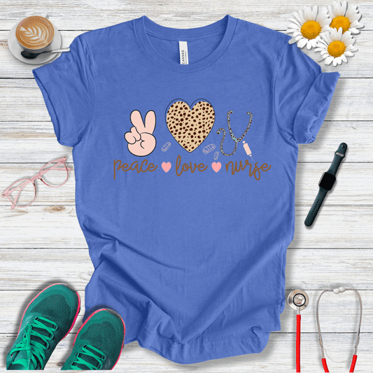 Peace, Love, Nurse  T-Shirt
