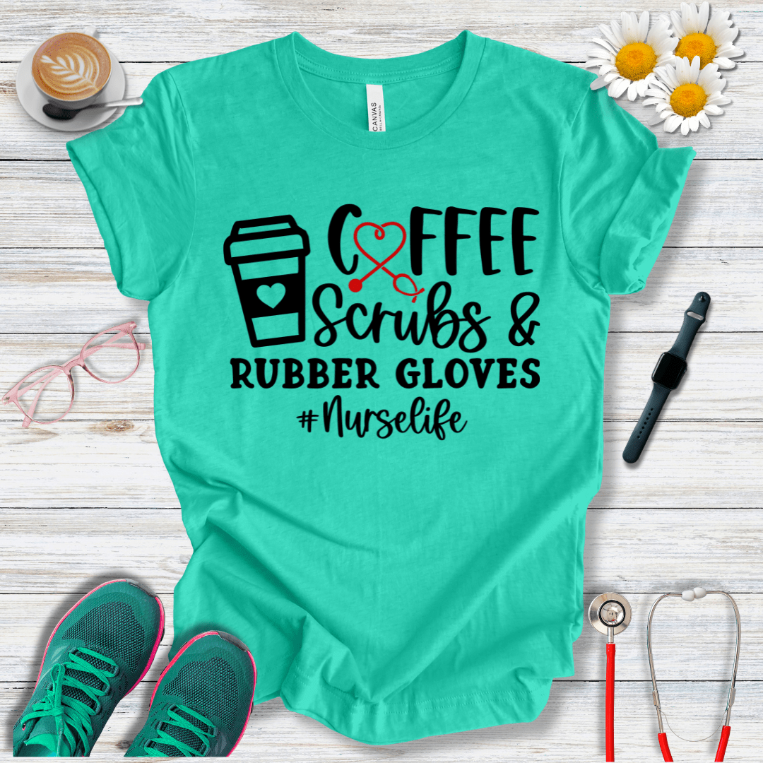 Coffee, Scrubs & Rubber Gloves (Cup) T-Shirt