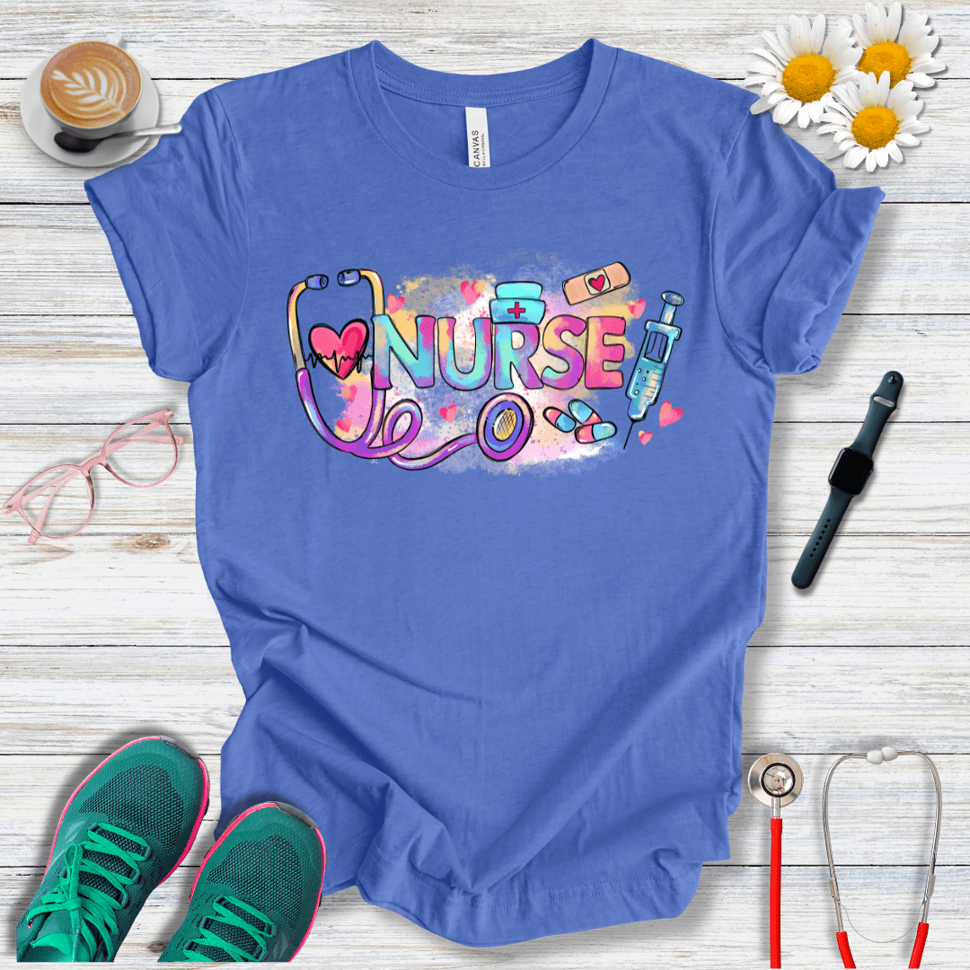 Nurse Retro Colors T-Shirt