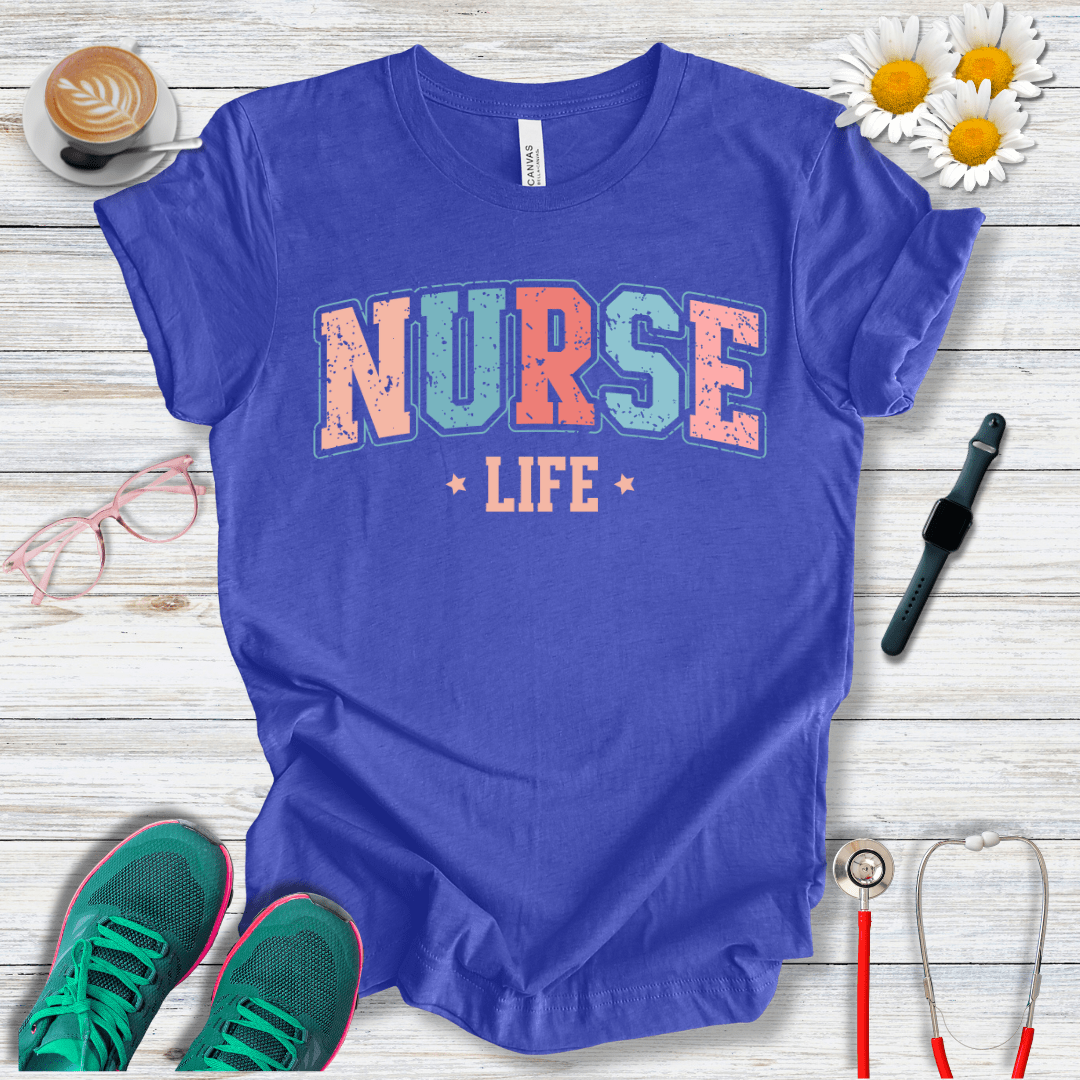Nurse Life College Style T-Shirt