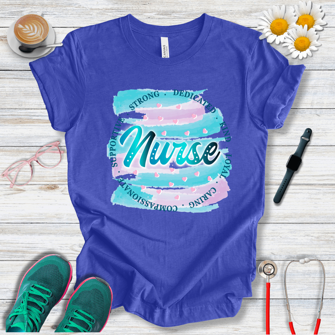 Nurse, Hearts and Words  T-Shirt