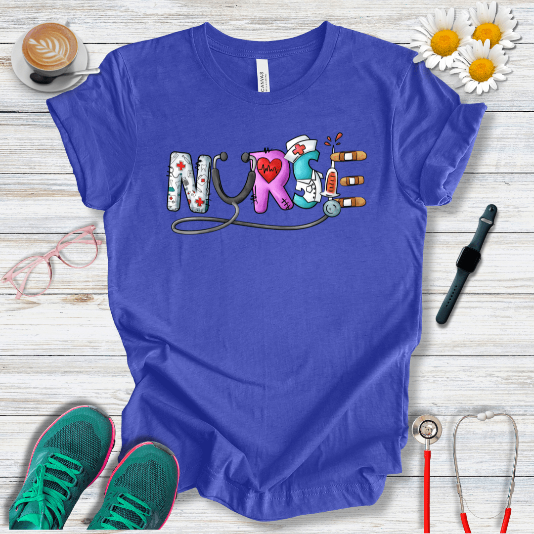 Nurse Cartoon Style T-Shirt