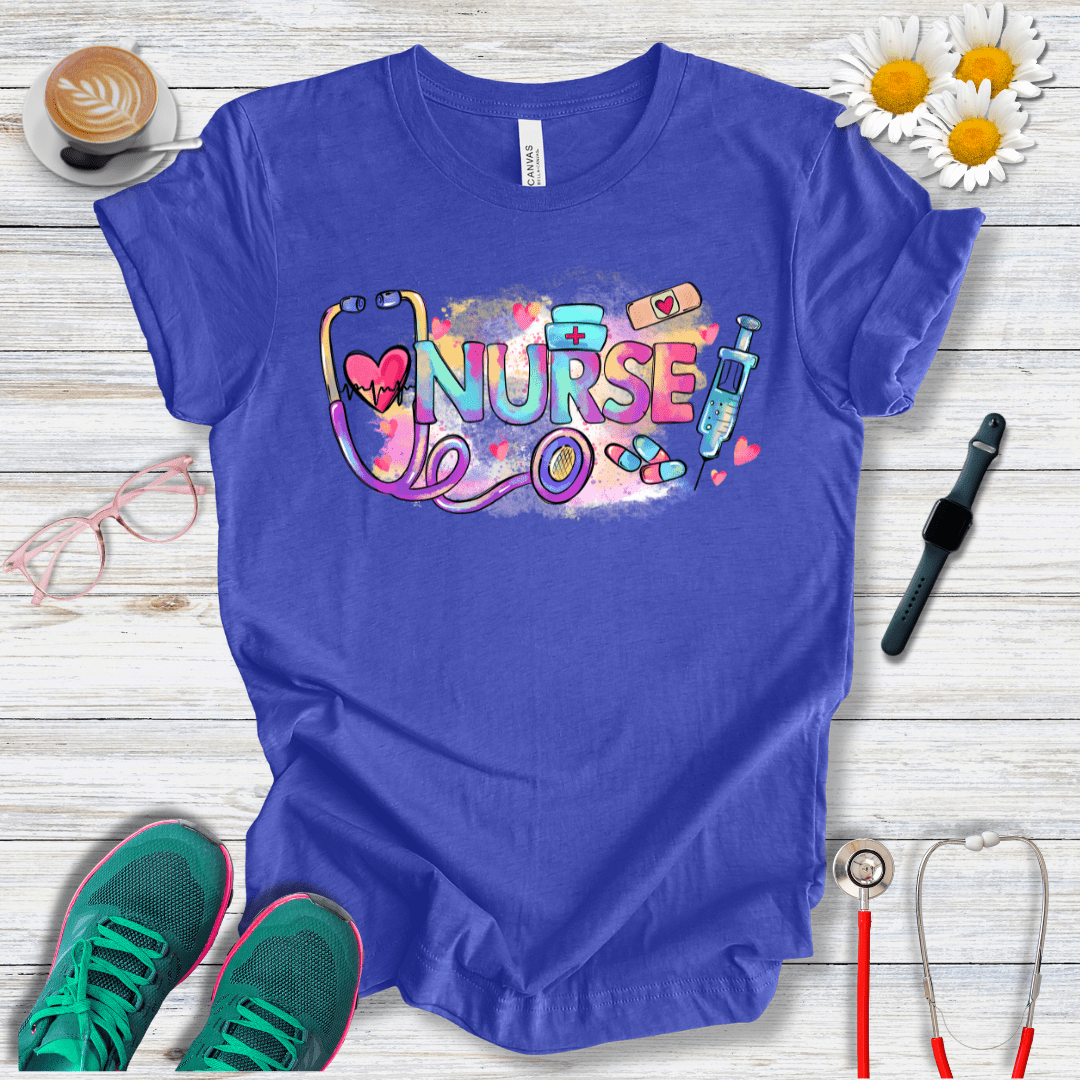 Nurse Retro Colors T-Shirt