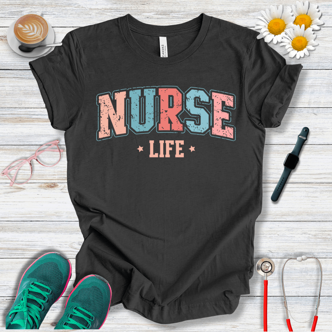 Nurse Life College Style T-Shirt