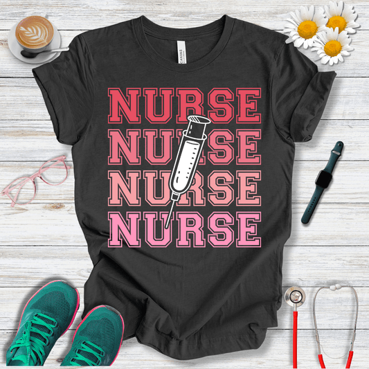 Nurse x4, College Style T-Shirt