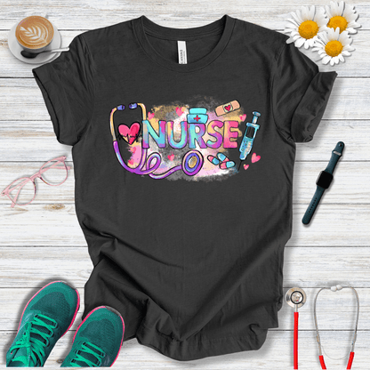 Nurse Retro Colors T-Shirt