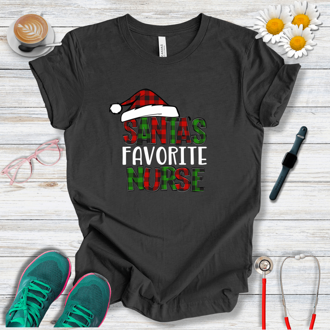 Santa's Favorite Nurse T-Shirt