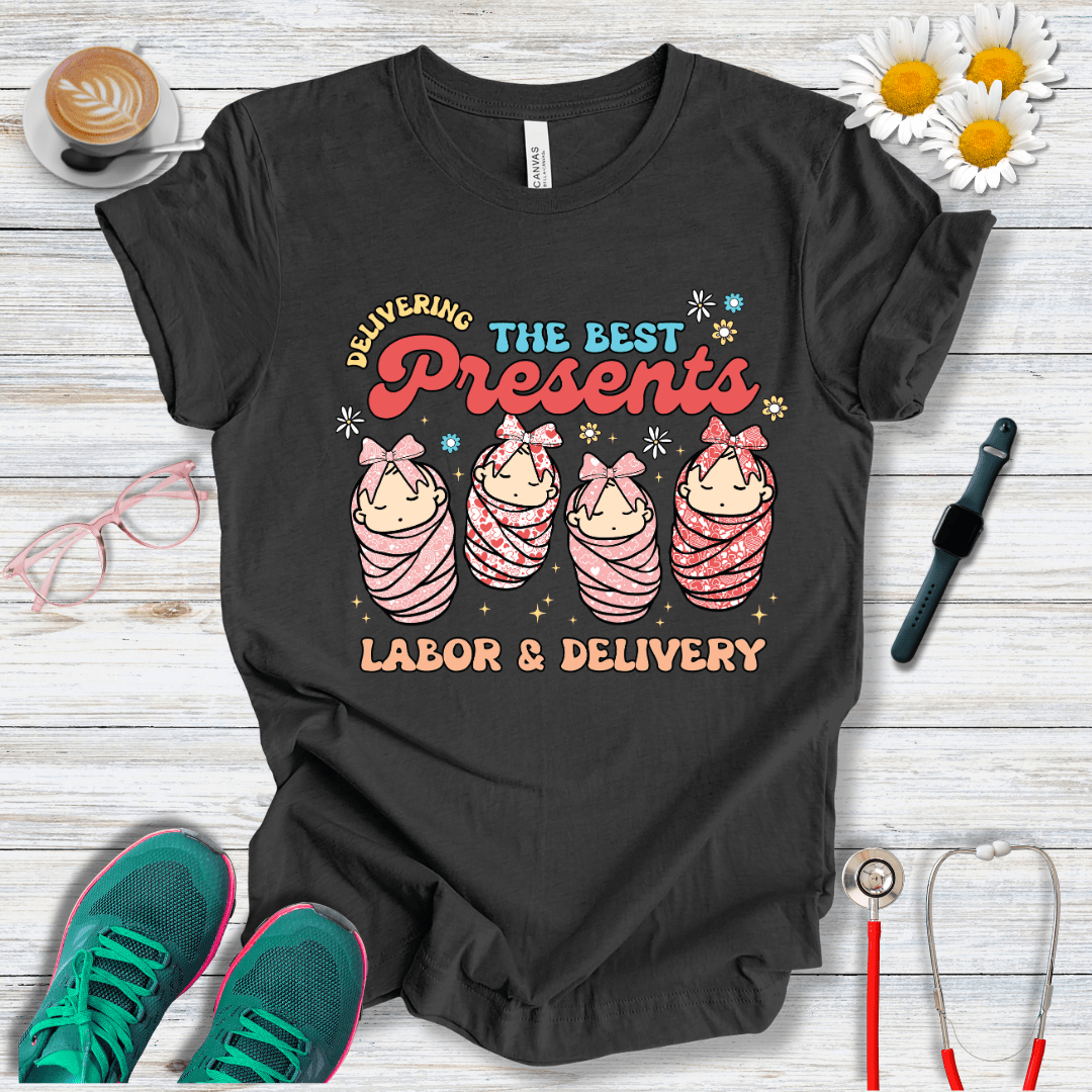 Delivering The Best Presents - Labor and Delivery T-Shirt