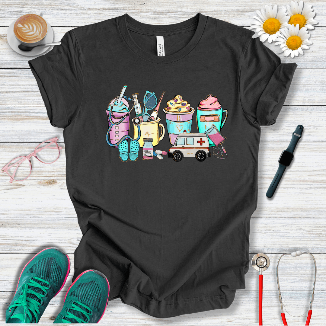 Icons Colorful Style T-Shirt