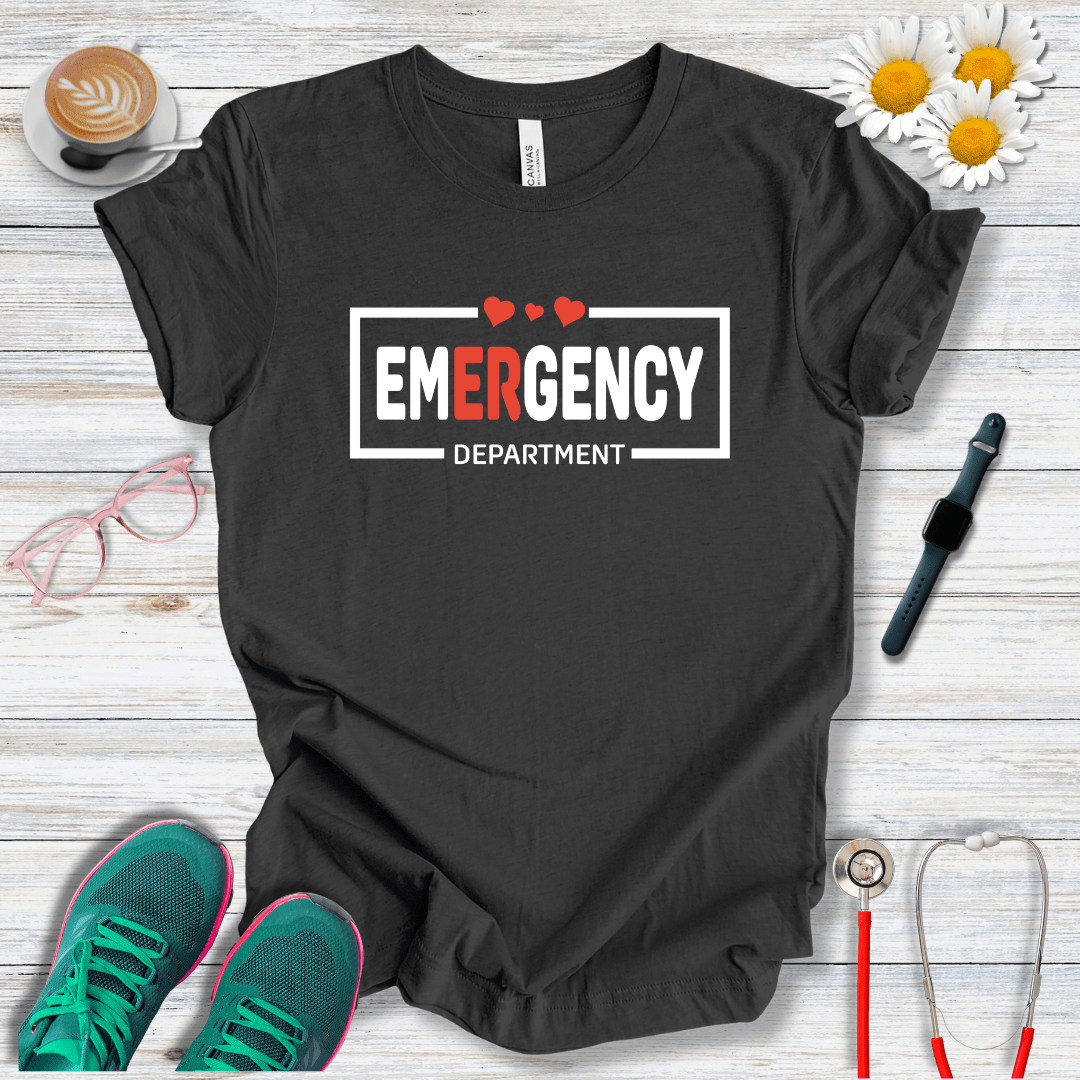 Emergency Department + Hearts  T-Shirt