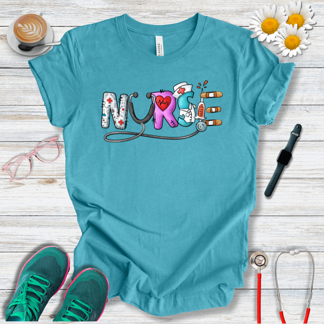 Nurse Cartoon Style T-Shirt