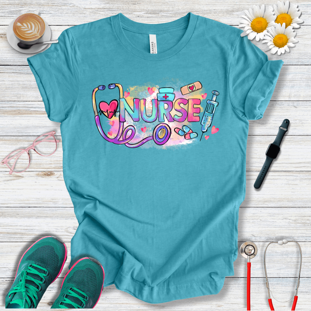Nurse Retro Colors T-Shirt