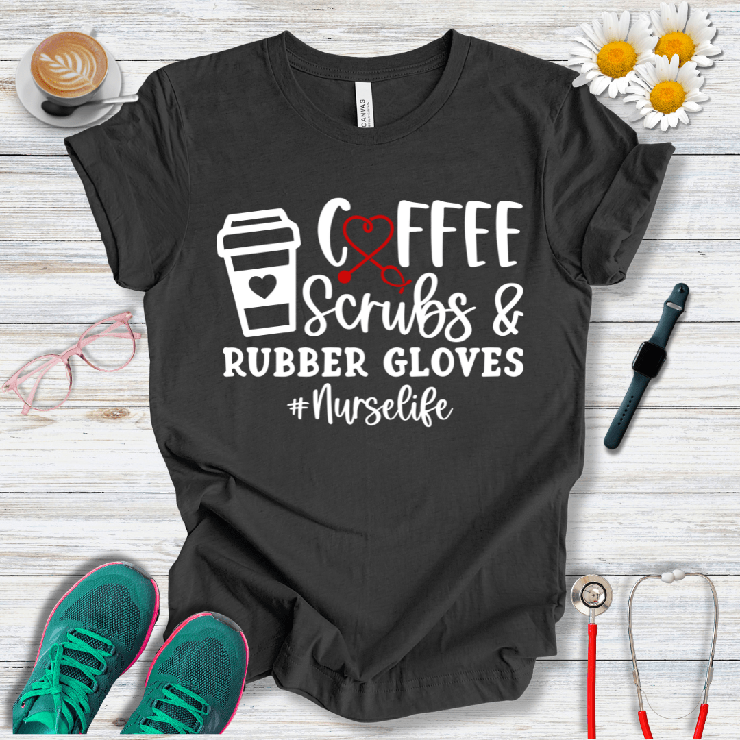 Coffee, Scrubs & Rubber Gloves (Cup) T-Shirt