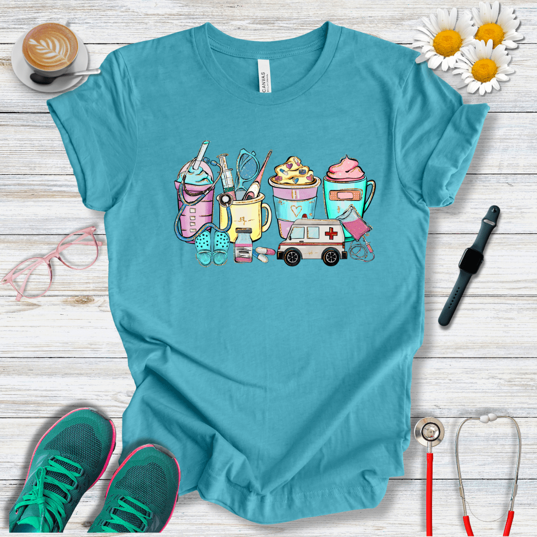 Icons Colorful Style T-Shirt