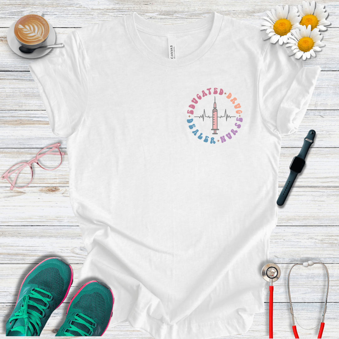 Educated Drug Dealer Pocket Style T-Shirt